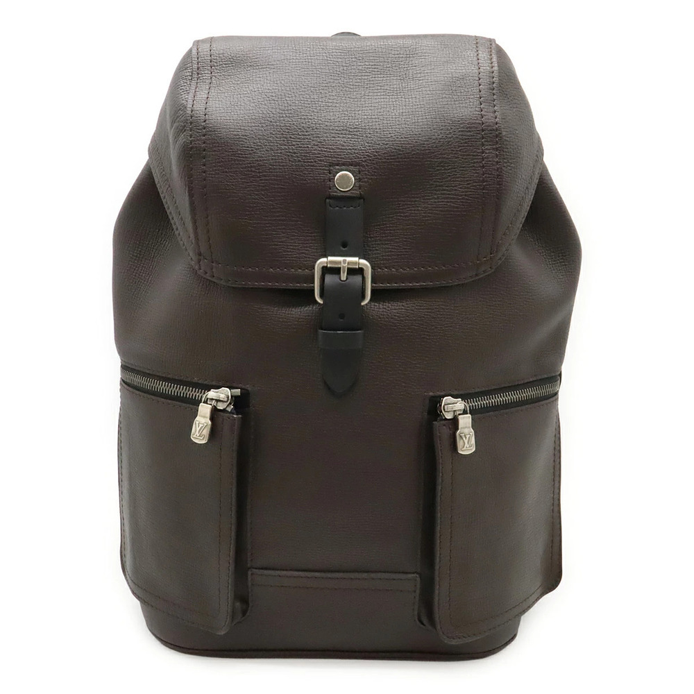 LOUIS VUITTON Utah Canyon Backpack Leather Marron Dark Brown